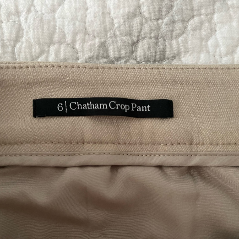 Talbots Chatham Tan Cropped Pants Size 6. NWOT - Picture 3 of 8